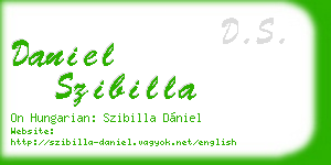 daniel szibilla business card